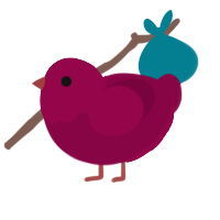 Cranberry, a maroon chicken with a head pattern