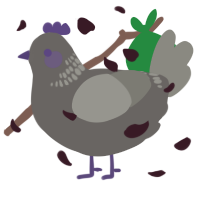 Expensive little poo, a grey chicken with a neck-band pattern