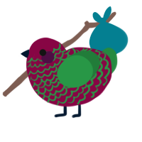 (unnamed), a maroon and viridian chicken with a lace pattern