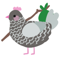 (unnamed), a grey and silver chicken with a lace pattern