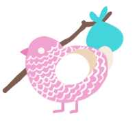 (unnamed), a pink and cream chicken with a lace pattern