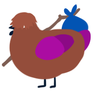(unnamed), a russet and plum chicken