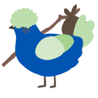 (unnamed), a ultramarine and gluppy chicken