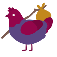 (unnamed), a overcast and maroon chicken with a head pattern