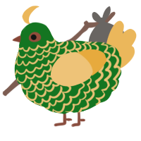 grass block, a leaf and honey chicken with a lace pattern