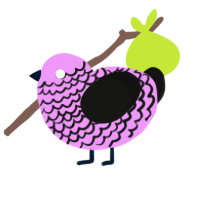 (unnamed), a lavender and black chicken with a lace pattern
