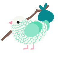 (unnamed), a white and mint chicken with a lace pattern