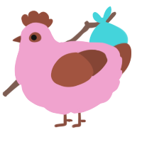 (unnamed), a pink and russet chicken