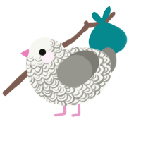 Ash, a white and ash chicken with a double-lace pattern