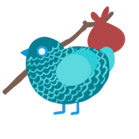 (unnamed), a sea and aqua chicken with a lace pattern