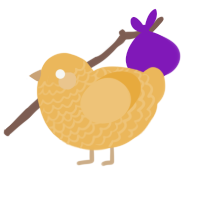 (unnamed), a honey chicken with a lace pattern
