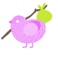 Lavender, a lavender chicken with a lace pattern