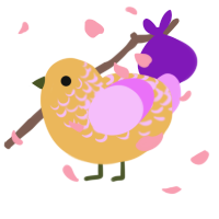 giorno, a honey and lavender chicken with a half-lace pattern