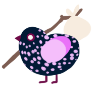 (unnamed), a tumblr and lavender chicken with a speckle pattern