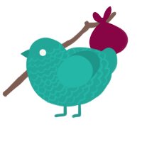 (unnamed), a turquoise chicken with a lace pattern