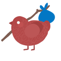 (unnamed), a red chicken with a double-lace pattern