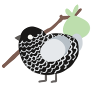 (unnamed), a sable and mist chicken with a lace pattern