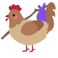 (unnamed), a beige and brown chicken with a head pattern