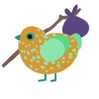 (unnamed), a orange and spring chicken with a speckle pattern