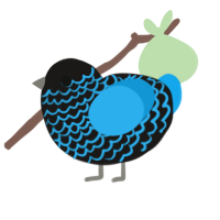 (unnamed), a sable and sky chicken with a lace pattern