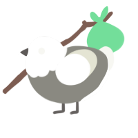 Pidegon, a ash and white chicken with a head pattern