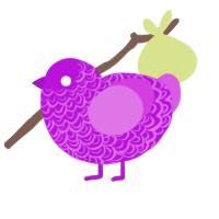 The it the it, a amethyst and orchid chicken with a double-lace pattern
