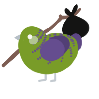 (unnamed), a chartreuse and overcast chicken with a half-bar pattern