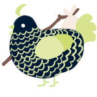 A tumblr and lemon chicken with a lace pattern