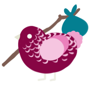 (unnamed), a maroon and pink chicken with a half-lace pattern