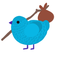 xxy ceru, a cerulean chicken with a lace pattern
