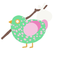 Summertime Spangles, a spring and pink chicken with a speckle pattern