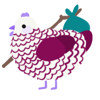 (unnamed), a white and wine chicken with a lace pattern
