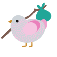 Milk Shake, a mist and pink chicken with a lace pattern