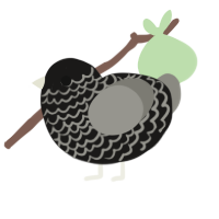 (unnamed), a sable and ash chicken with a lace pattern