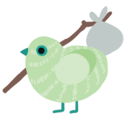 Gluppy XXY, a gluppy chicken with a bar pattern