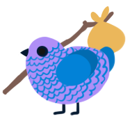 (unnamed), a lilac and sapphire chicken with a lace pattern