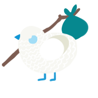 frosting, a white chicken with a lace pattern