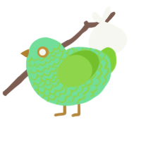 (unnamed), a spring and grass chicken with a lace pattern