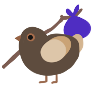 (unnamed), a bark and beige chicken