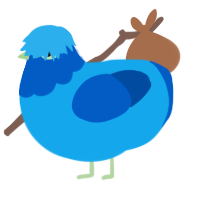 (unnamed), a sky and ultramarine chicken with a head pattern