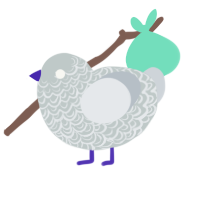 (unnamed), a silver and mist chicken with a double-lace pattern