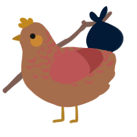 (unnamed), a brown and red chicken with a half-lace pattern