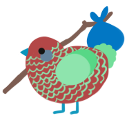 Newspaper, a red and spring chicken with a lace pattern