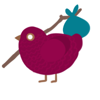 (unnamed), a maroon chicken with a lace pattern