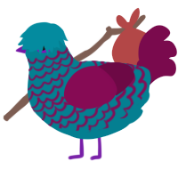 To the pool with ye, a sea and wine chicken with a lace pattern