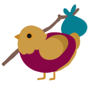 Electroplating, a maroon and gold chicken with a head pattern