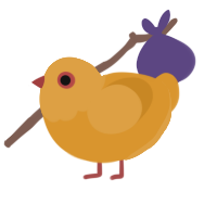 (unnamed), a orange chicken with a head pattern