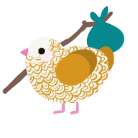 Thinker, a white and ochre chicken with a double-lace pattern
