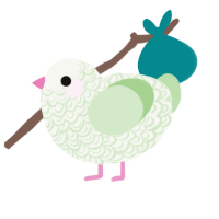 Rick, a white and gluppy chicken with a double-lace pattern