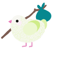 Pippin, a white and apple chicken with a double-lace pattern